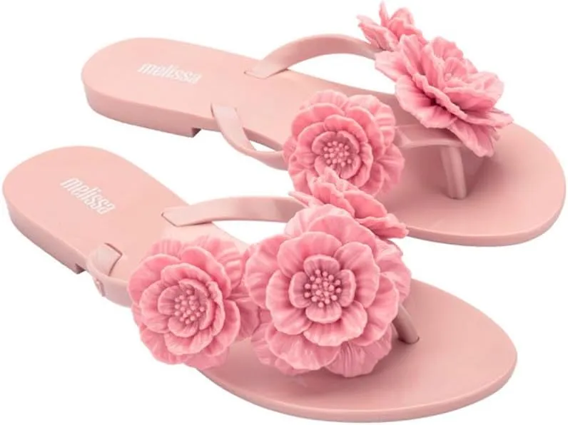 Melissa Women's Harmonic Flip Flops with Rosette