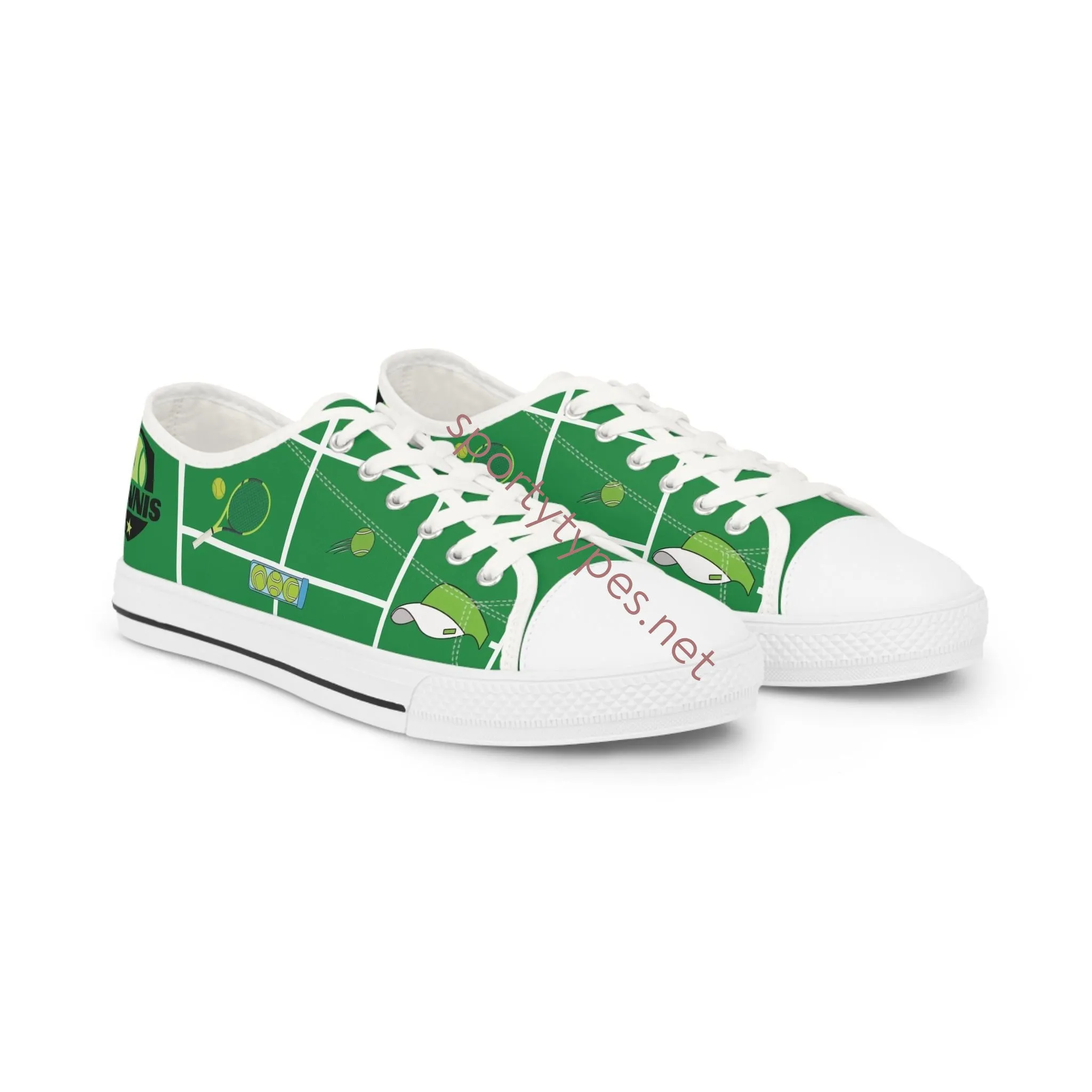 Men's Tennis Canvas Low Top Sneakers