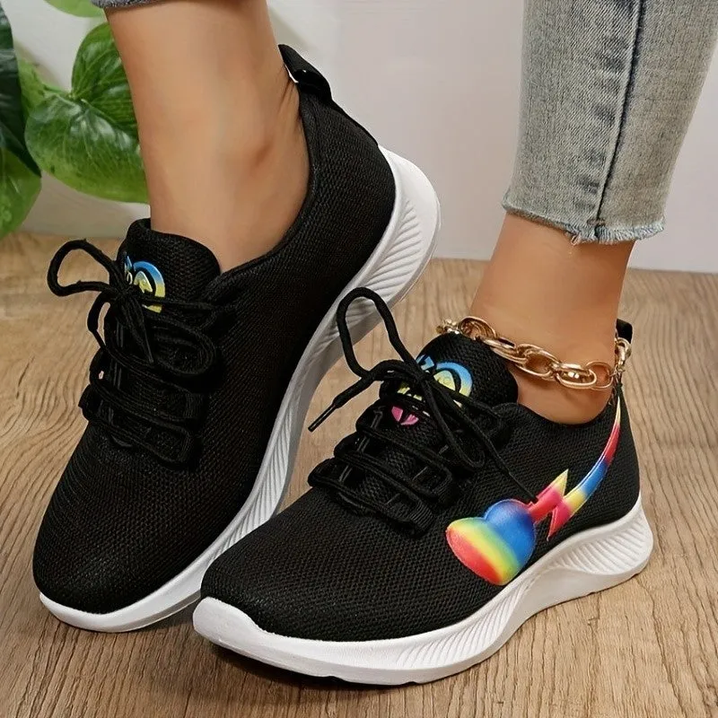 Mesh Lace-Up Women's Sneakers