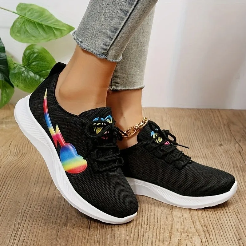 Mesh Lace-Up Women's Sneakers