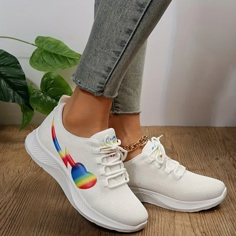 Mesh Lace-Up Women's Sneakers