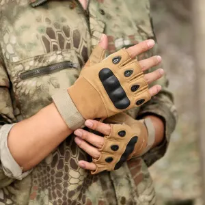 Microfiber Half Finger Gloves