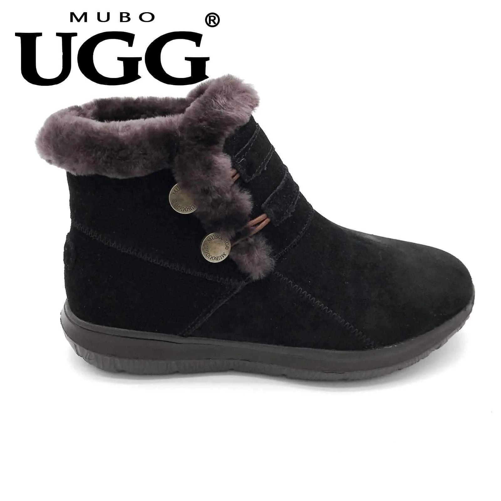 MUBO UGG Fashion Boots Premium Sheepskin Shoes Antislip TPR Sole SN7788