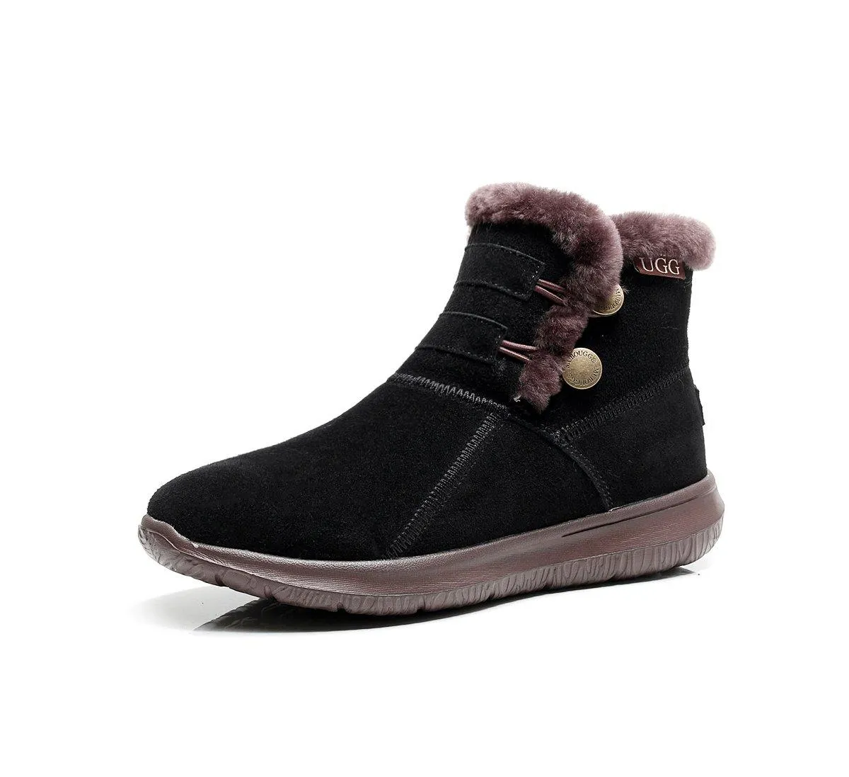 MUBO UGG Fashion Boots Premium Sheepskin Shoes Antislip TPR Sole SN7788