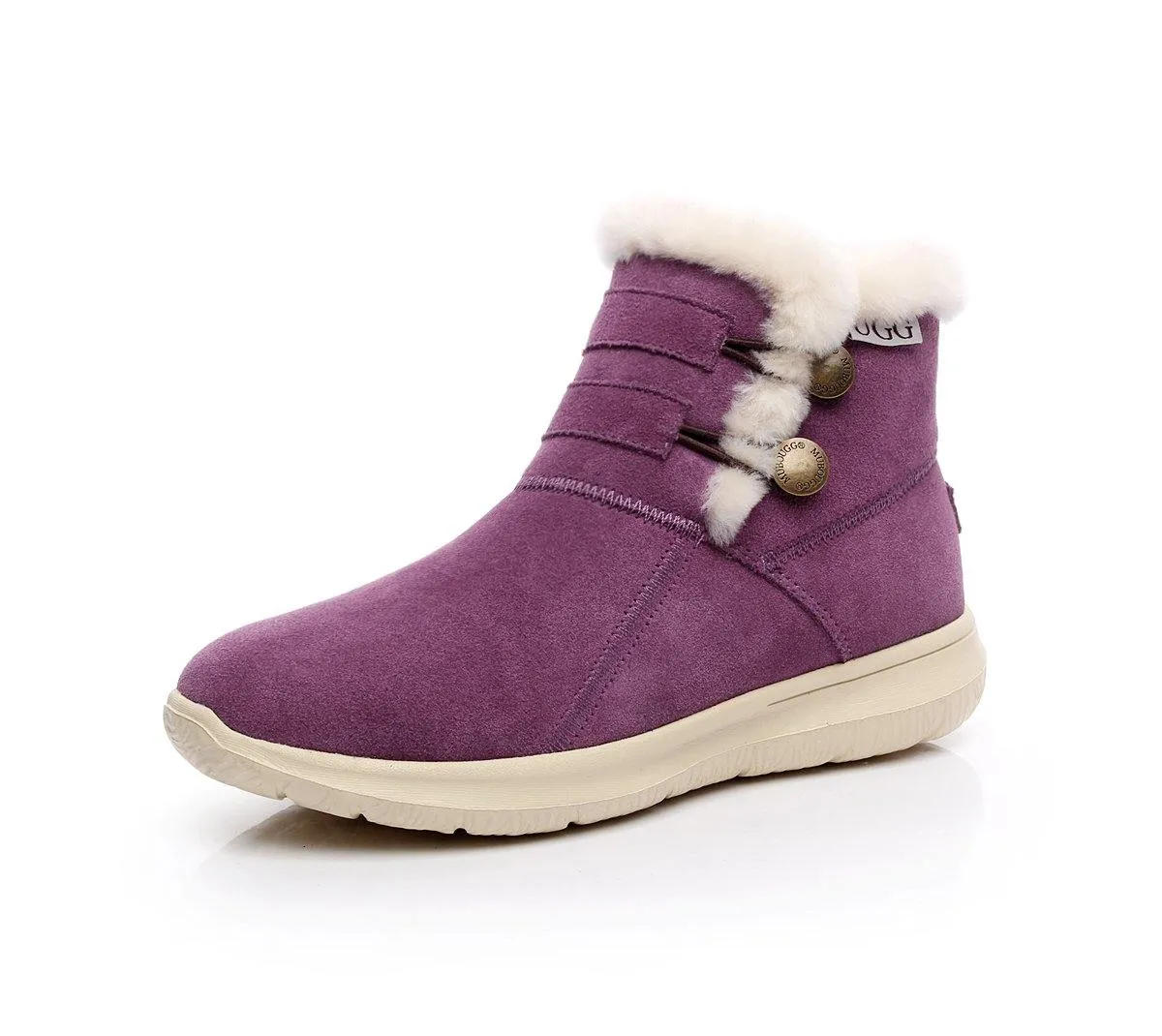 MUBO UGG Fashion Boots Premium Sheepskin Shoes Antislip TPR Sole SN7788