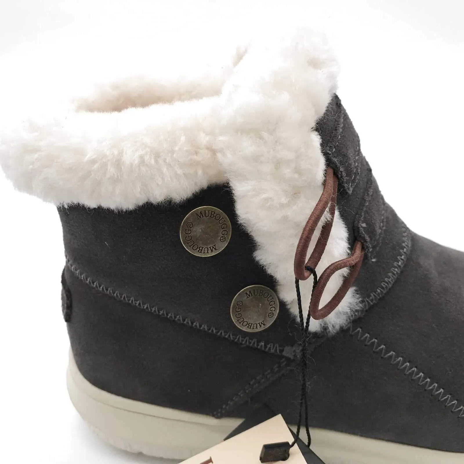 MUBO UGG Fashion Boots Premium Sheepskin Shoes Antislip TPR Sole SN7788