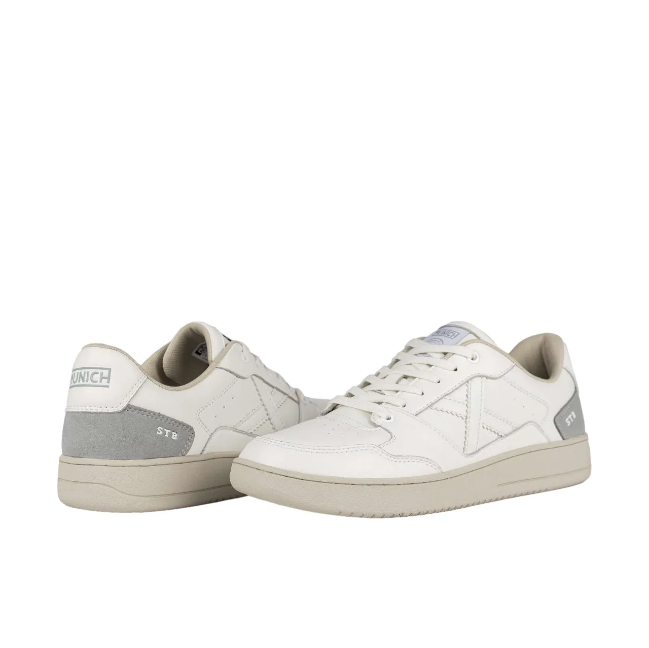 Munich scarpa sneakers da uomo Legit 79 8908079 bianco-grigio