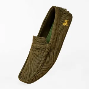 Neeman's Knitted Loafers for Men | Olive