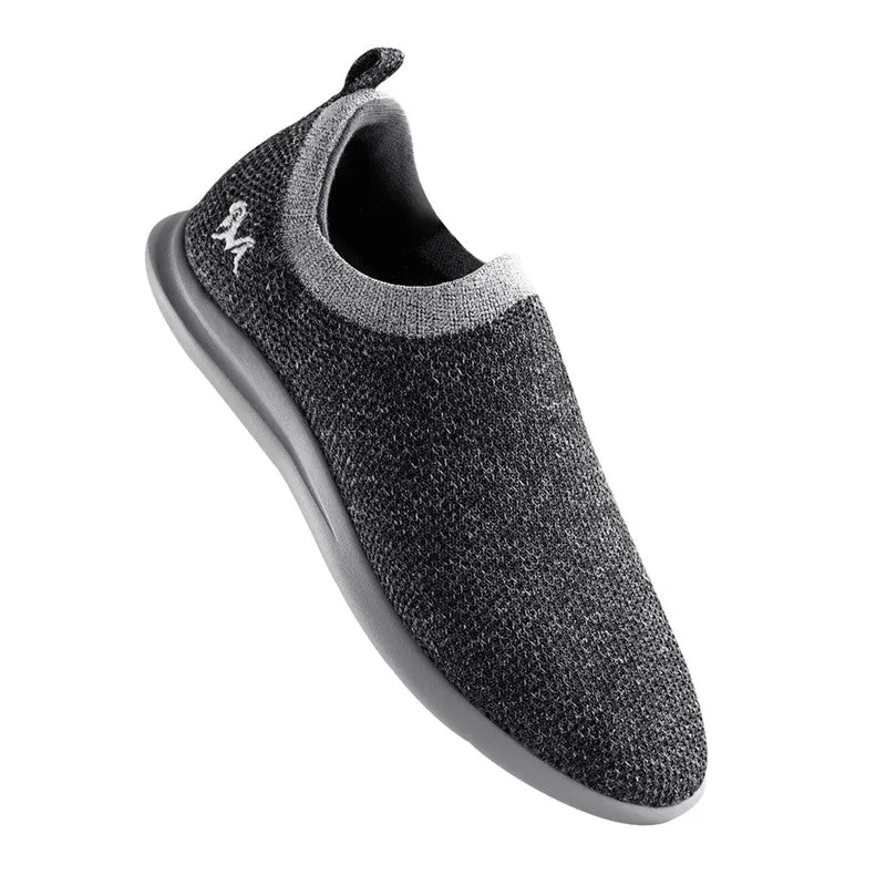 Neeman's ReLive Knit Slip On Sneakers | Grey Melange | Light-Weight & Comfortable