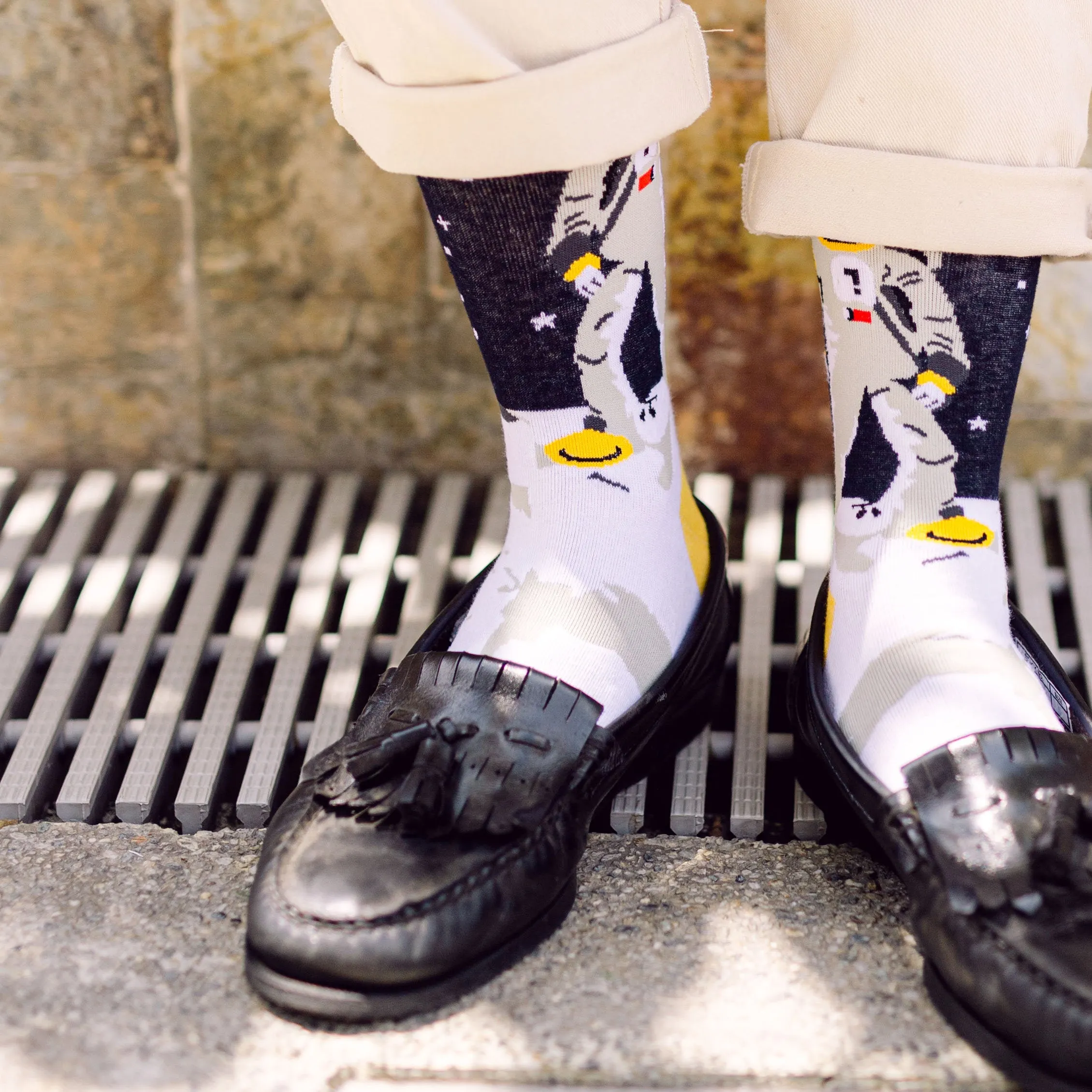 Neil Armstrong Printed Crew Length Socks