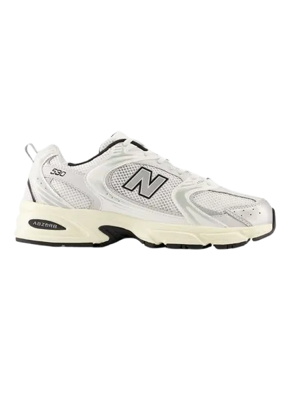 New Balance MR530TA - White with Silver Metallic and Black