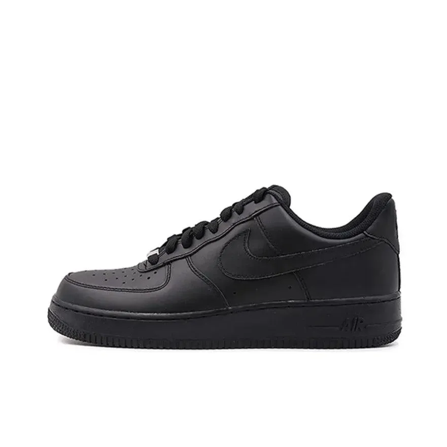 Nike Low Top Board Shoes Air Force 1 07 Black White Comfortable Trendy Hundred Wear-resistant Anti-slip