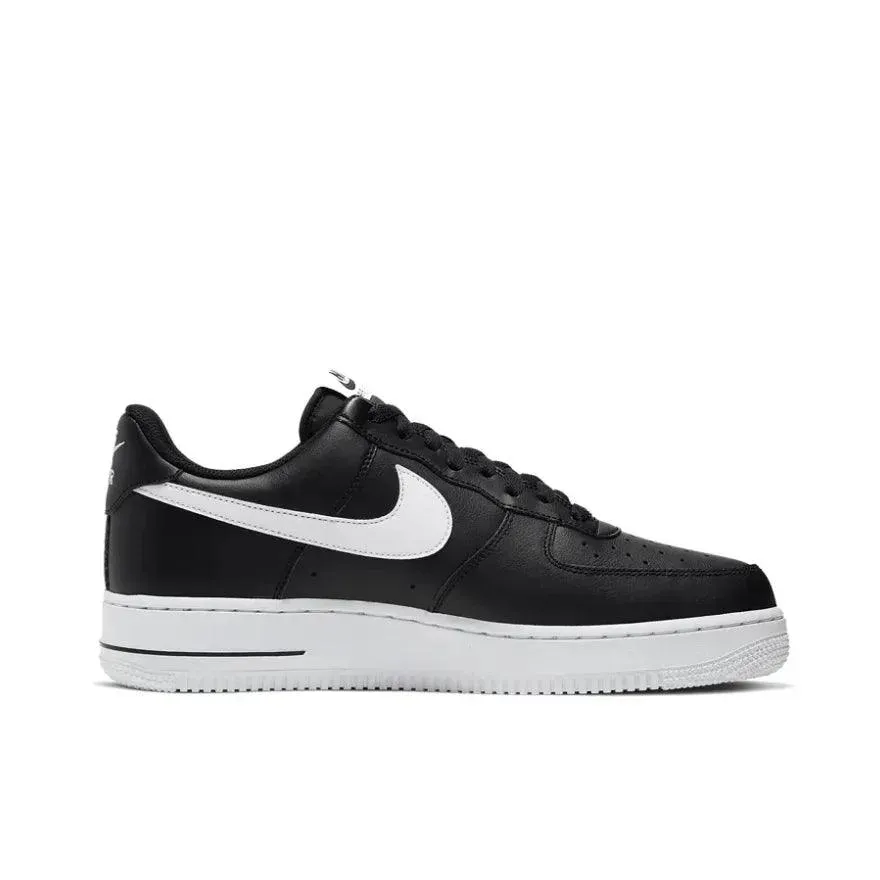 Nike Low Top Board Shoes Air Force 1 07 Black White Comfortable Trendy Hundred Wear-resistant Anti-slip