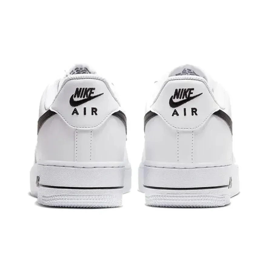 Nike Low Top Board Shoes Air Force 1 07 Black White Comfortable Trendy Hundred Wear-resistant Anti-slip