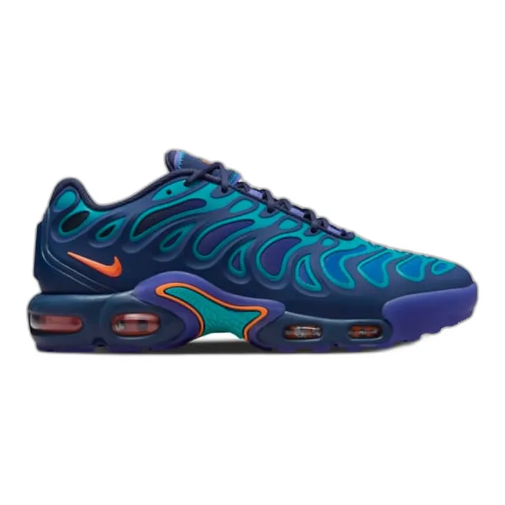 Nike Men's Air Max Plus Drift Shoes - Midnight Navy / Dusty Cactus / Persian Violet / Total Orange