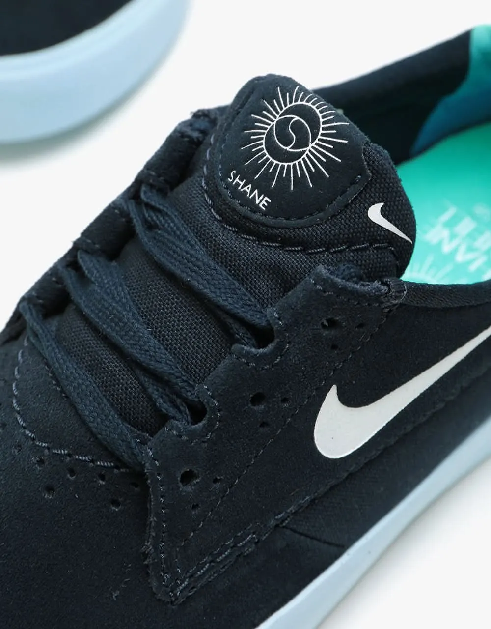 Nike SB Shane T Skate Shoes - Dark Obsidian/White-Hyper Jade