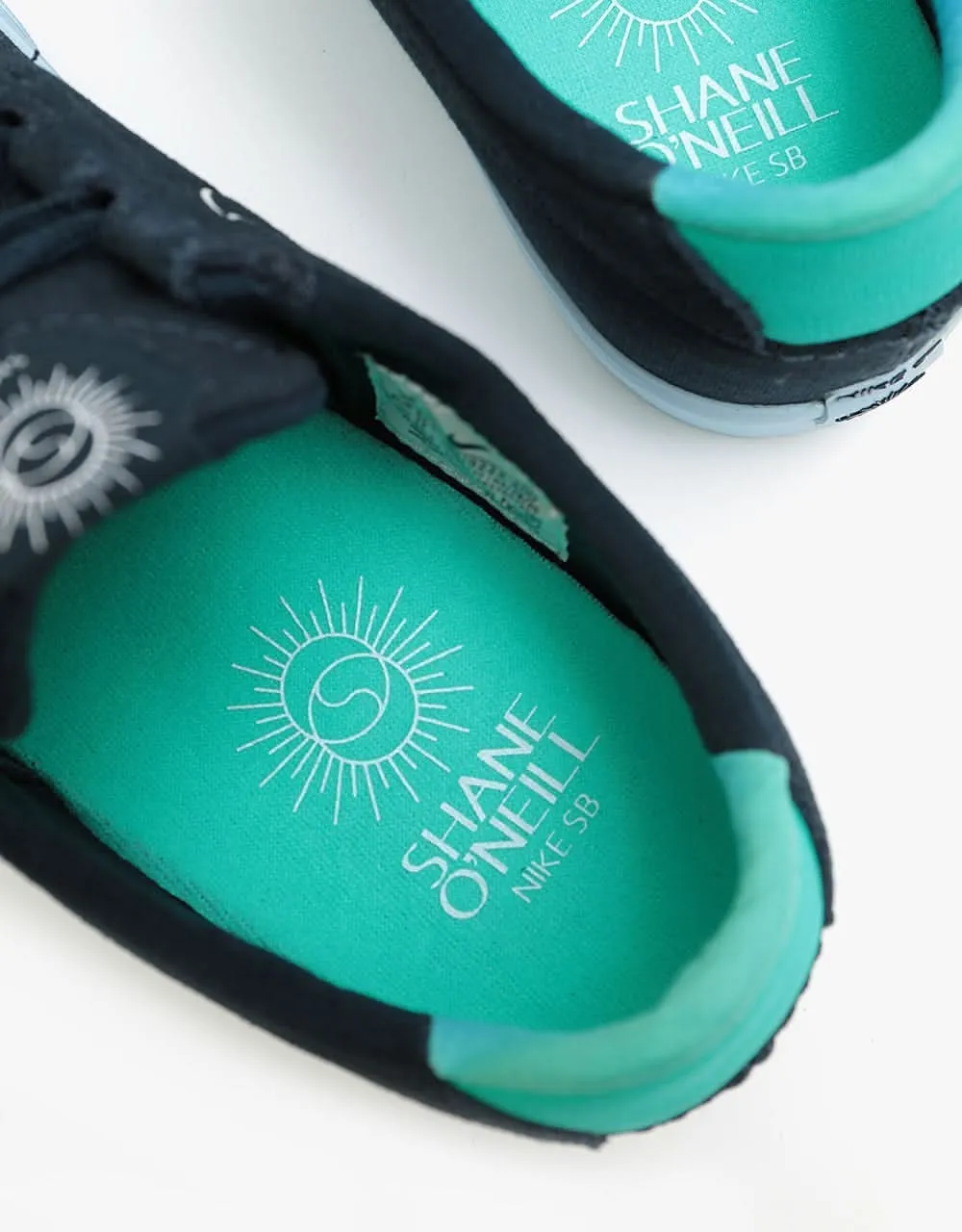 Nike SB Shane T Skate Shoes - Dark Obsidian/White-Hyper Jade