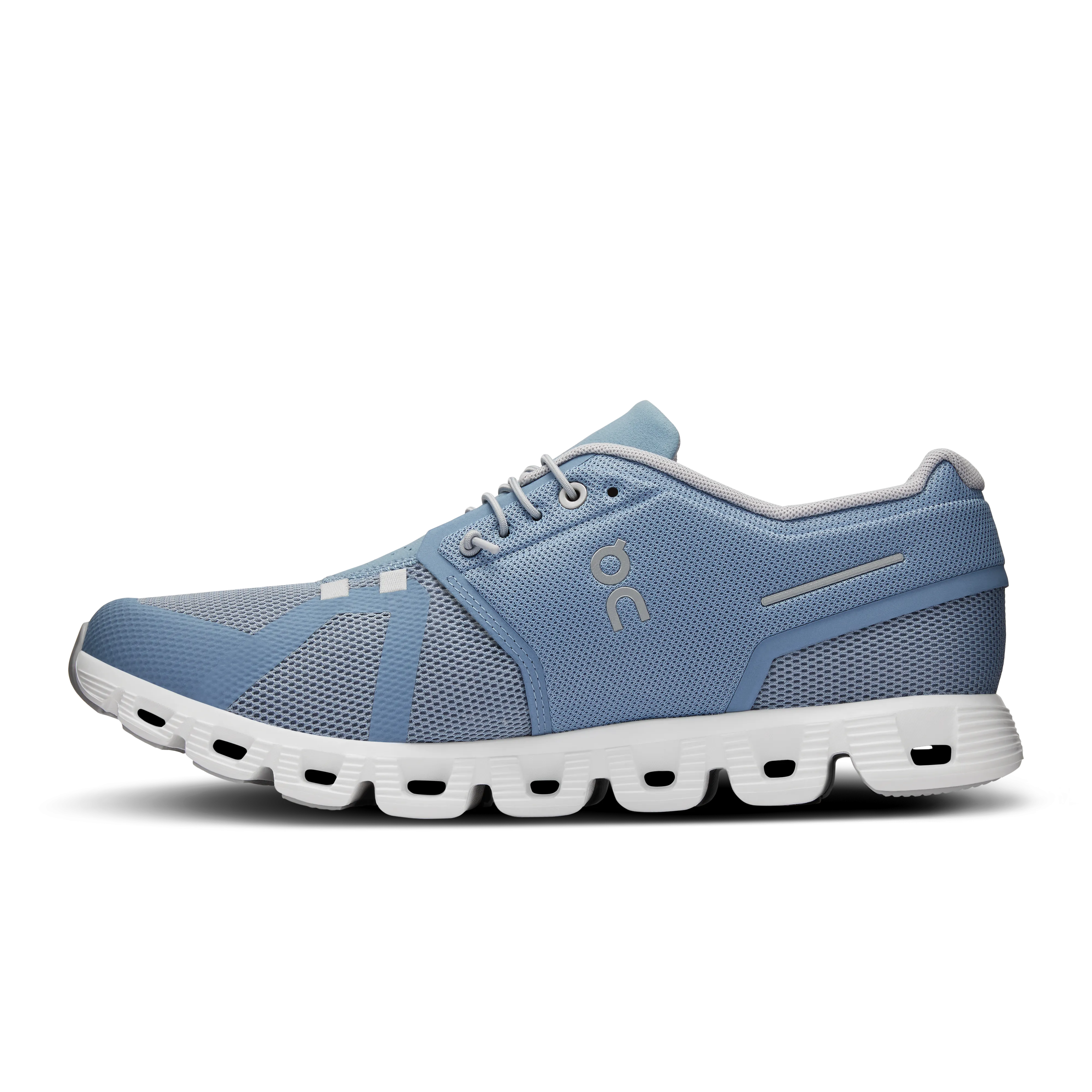 On Running Men's Cloud 5 Shoes - Chambray / White