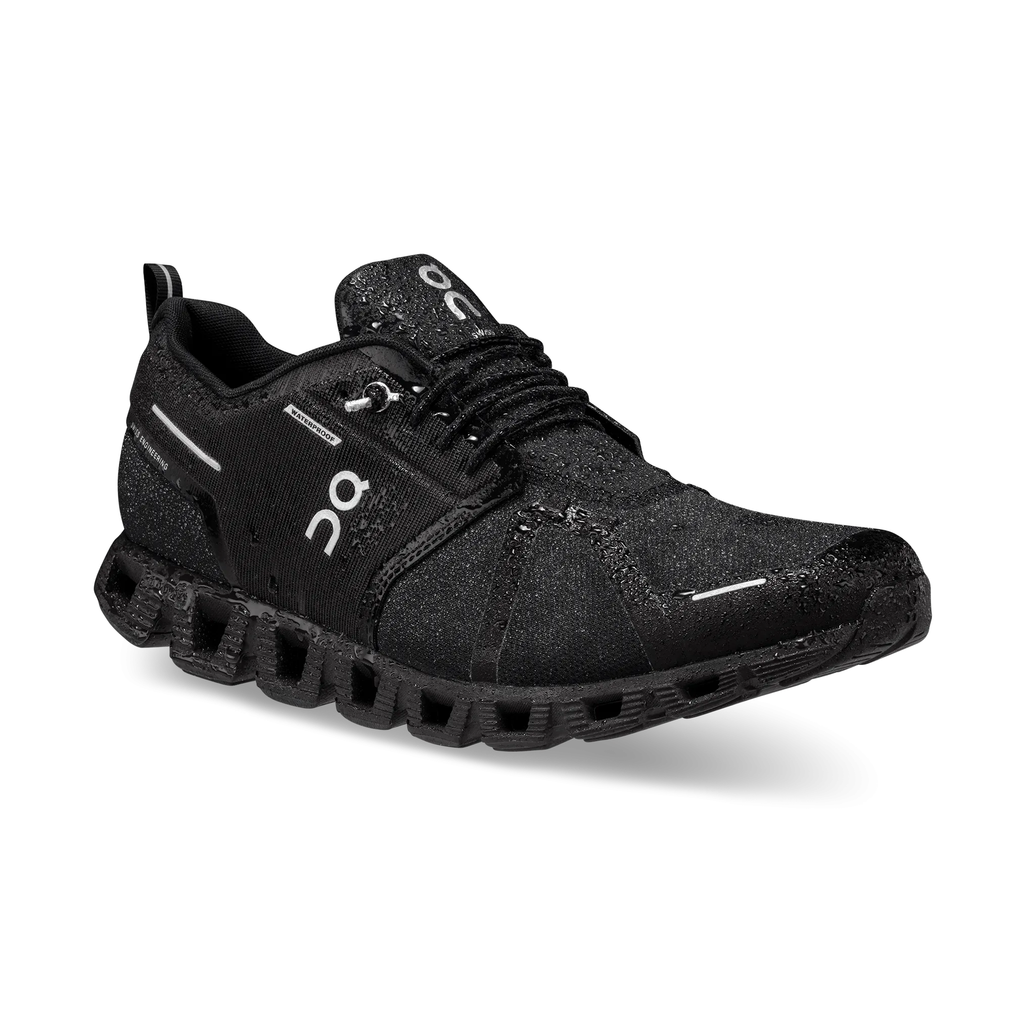 On Running Men's Cloud 5 Waterproof Shoe in All Black