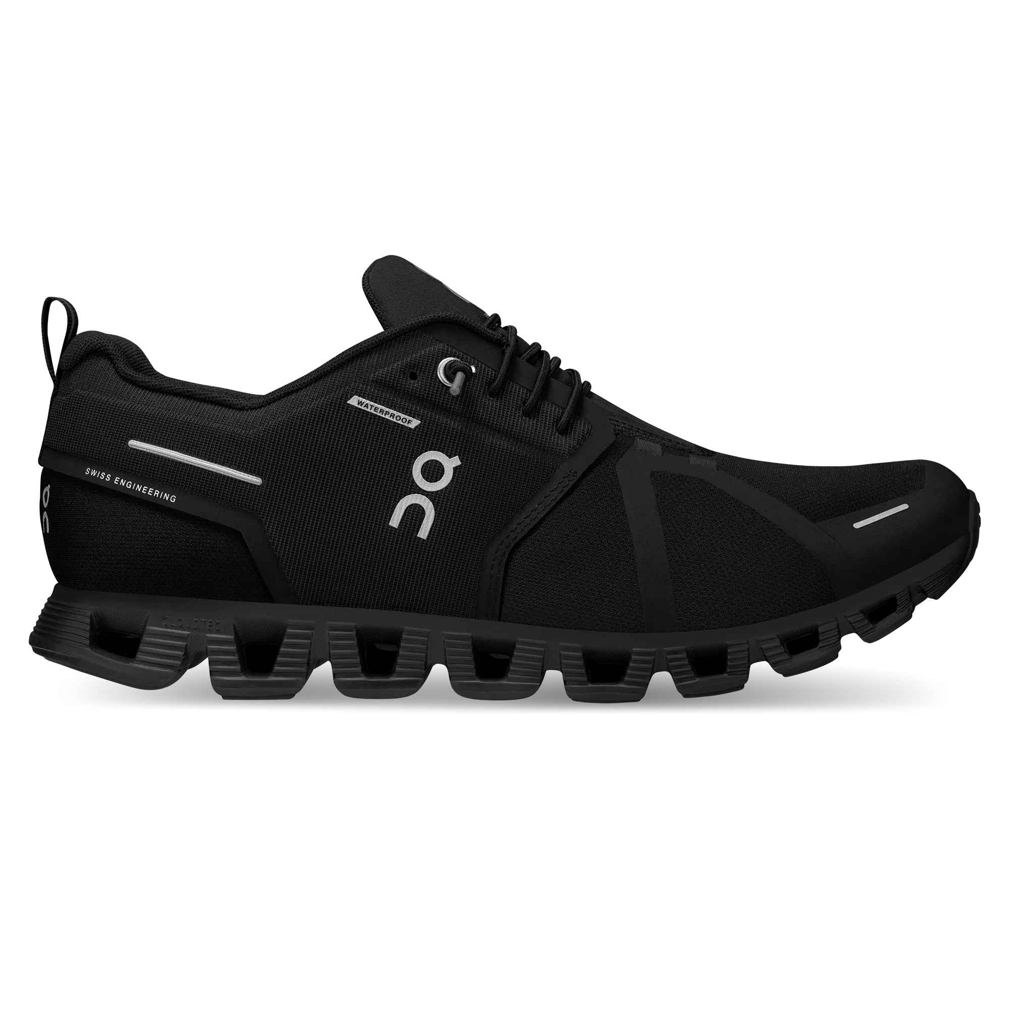 On Running Men's Cloud 5 Waterproof Shoe in All Black