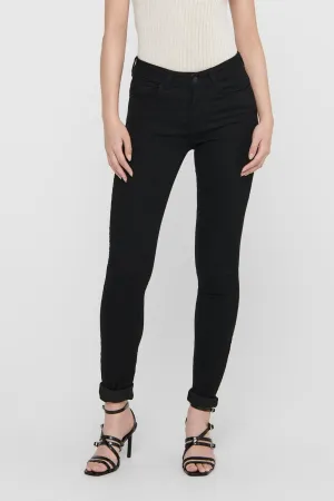 Performance Jeans - Black (mid-waist)