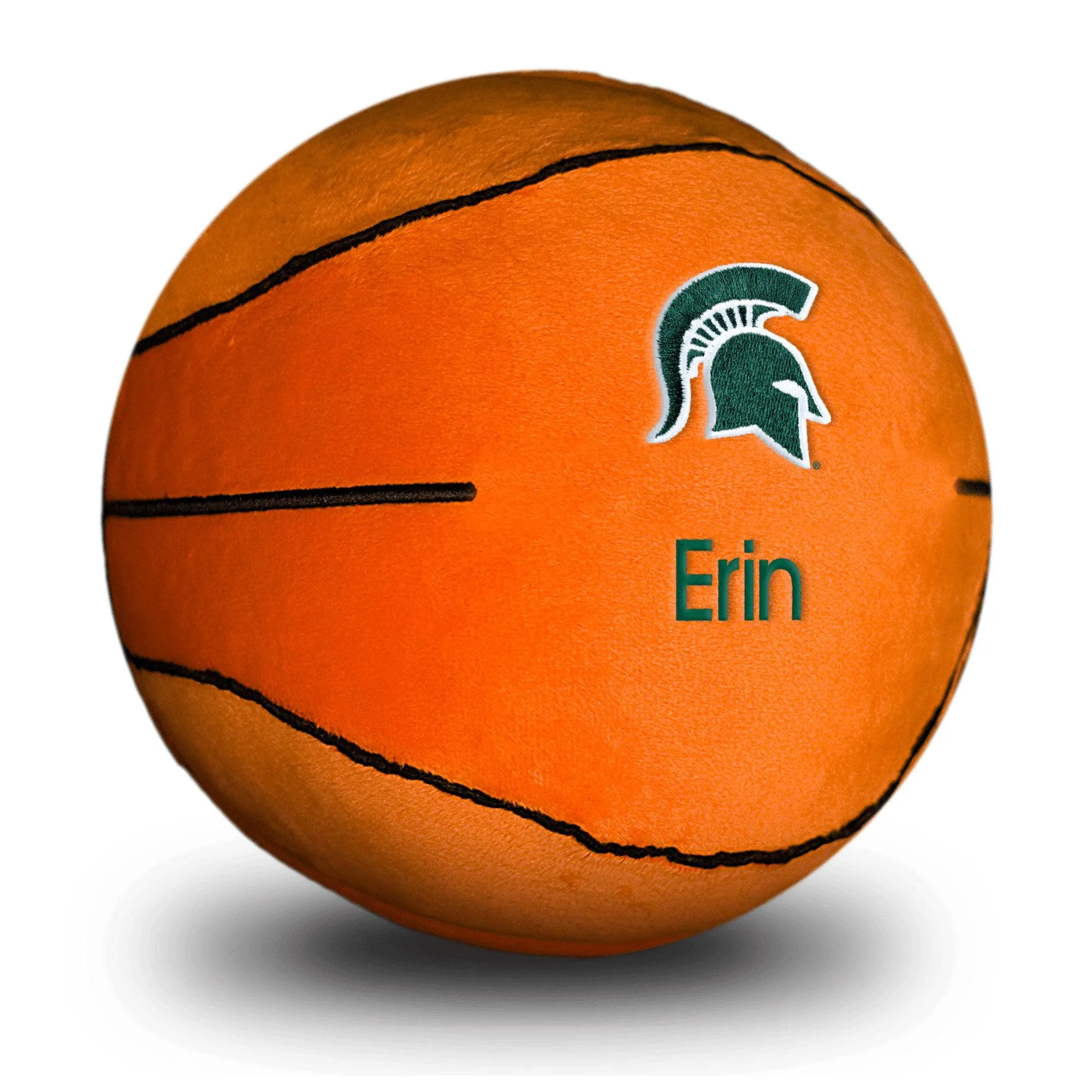 Personalized Michigan State Spartans Plush Basketball