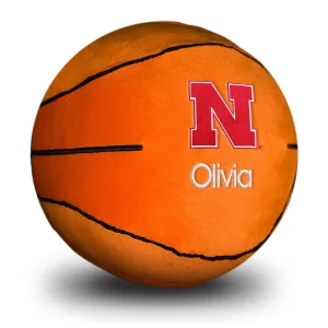 Personalized Nebraska Cornhuskers Plush Basketball