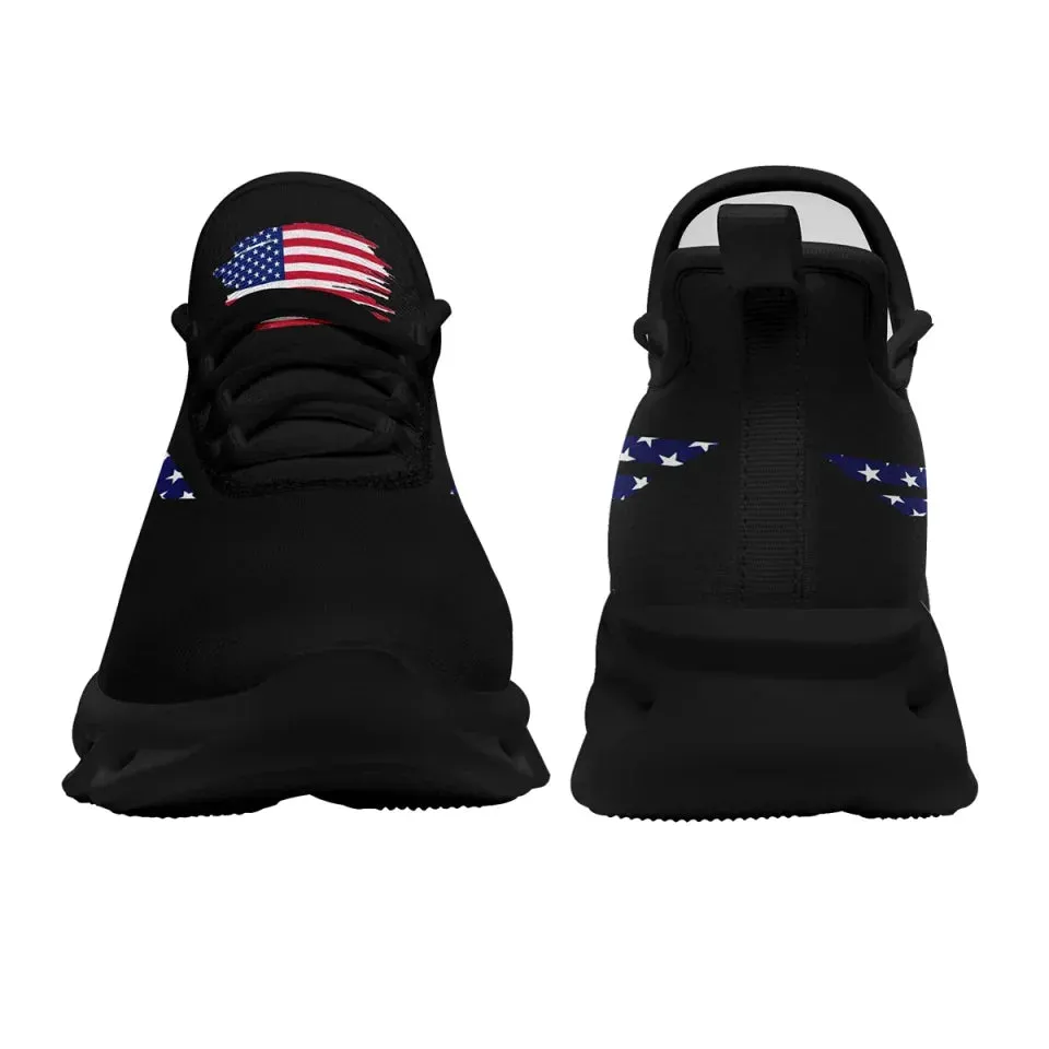 Personalized Trump Fashion Sneakers, Custom Patriotic Trump Shoes, Breathable Maxsoul Shoes