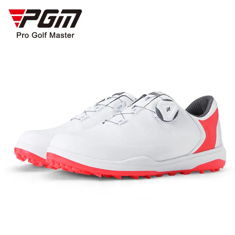 PGM XZ192 women locking non slip golf shoe waterproof lightweight golf shoes