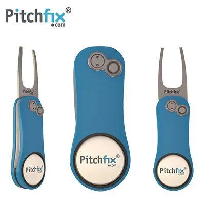 Pitchfix Hybrid 2.0 Golf Divot Tool with Ball Marker and Pencil Sharpener