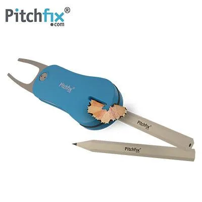 Pitchfix Hybrid 2.0 Golf Divot Tool with Ball Marker and Pencil Sharpener