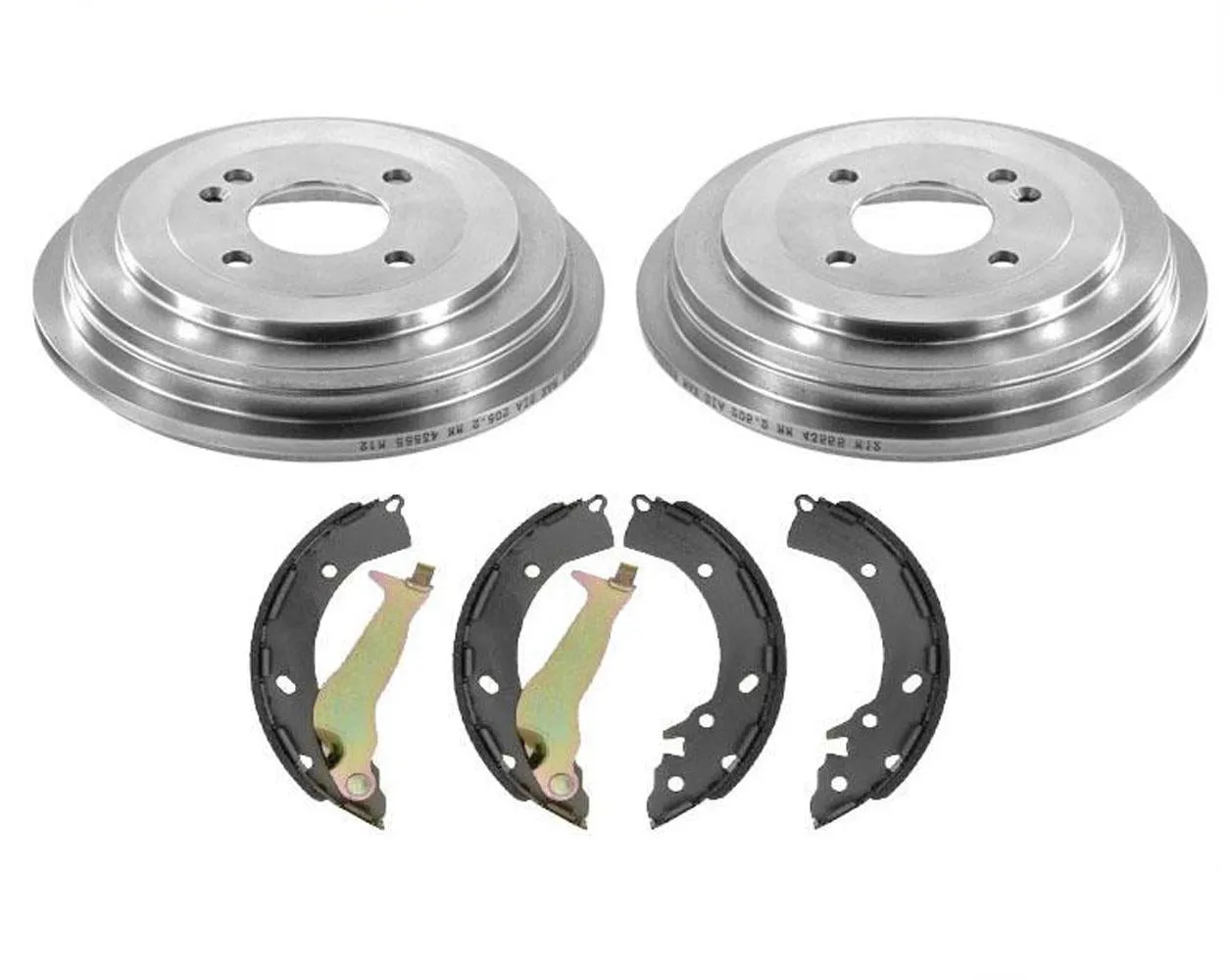 Rear Brake Drums and Brake Shoes for Hyundai Accent SE 3PC Kit 2013-2019