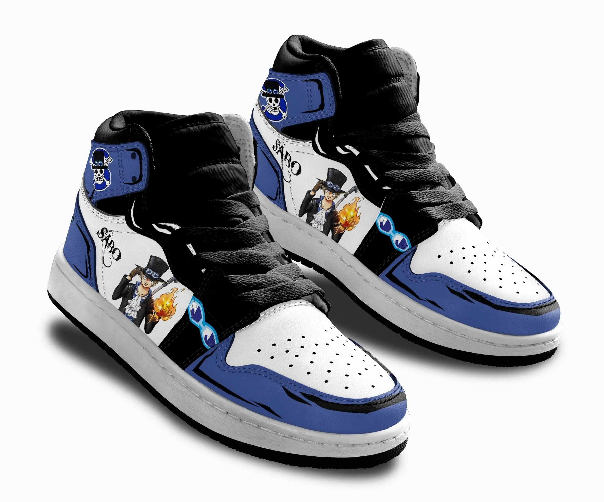 Sabo Kids Sneakers Custom Anime OP Shoes For Kids