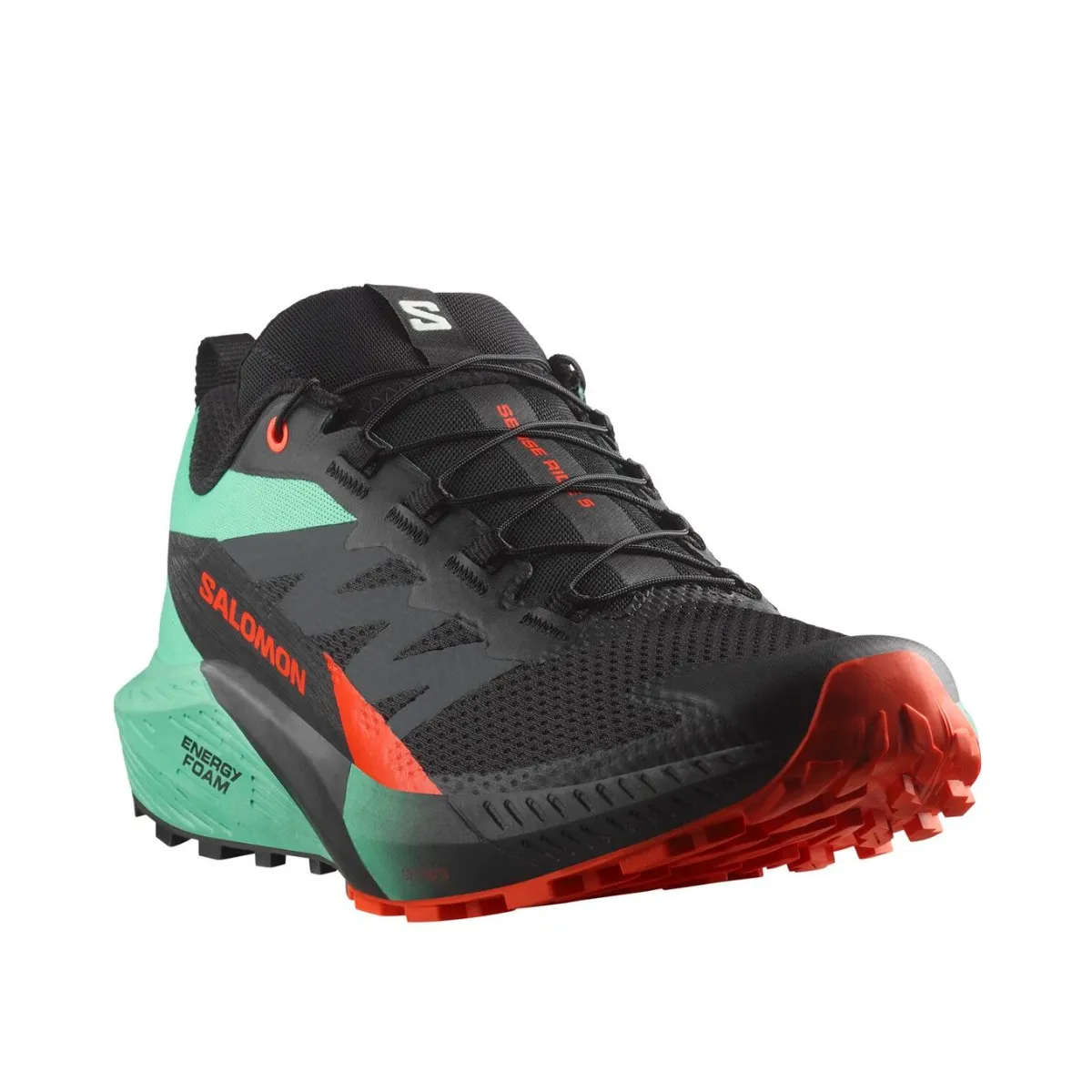 Salomon Sense Ride 5 Black Green AW24 Shoes