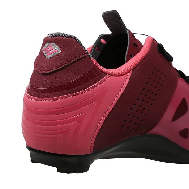 Santic Hurles Wine Red Women Road Cycling Shoes