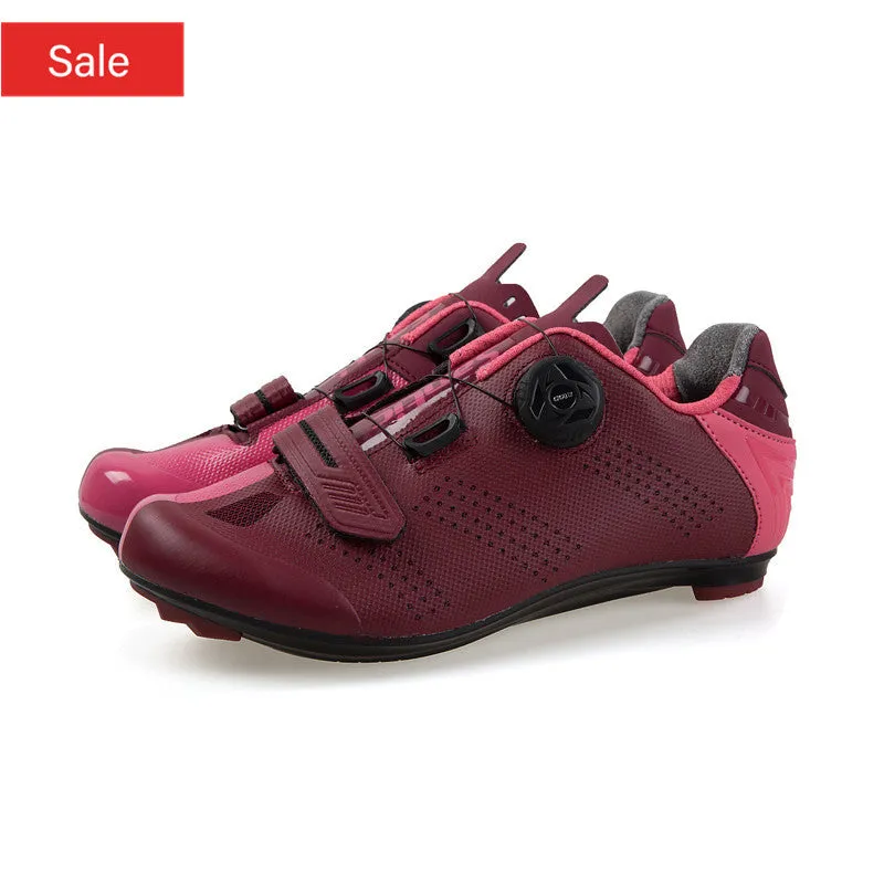 Santic Hurles Wine Red Women Road Cycling Shoes