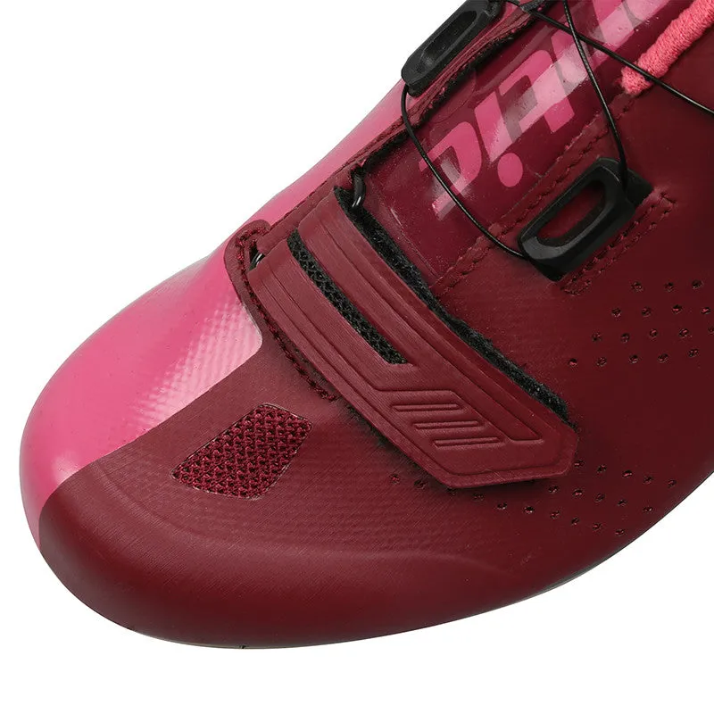 Santic Hurles Wine Red Women Road Cycling Shoes