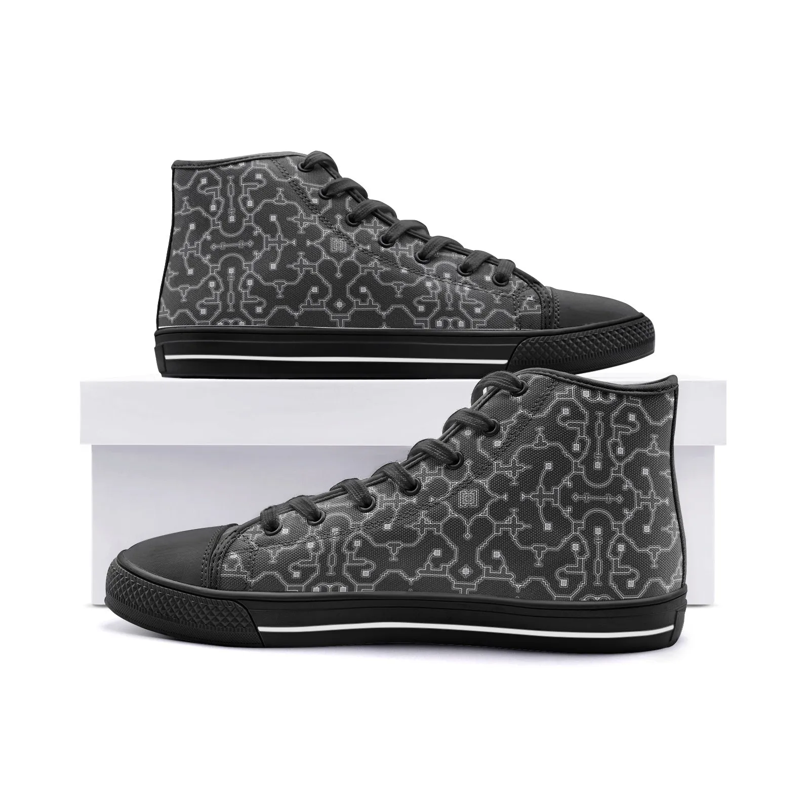 Shipibo Conibo - Black | High Tops | Mandalazed