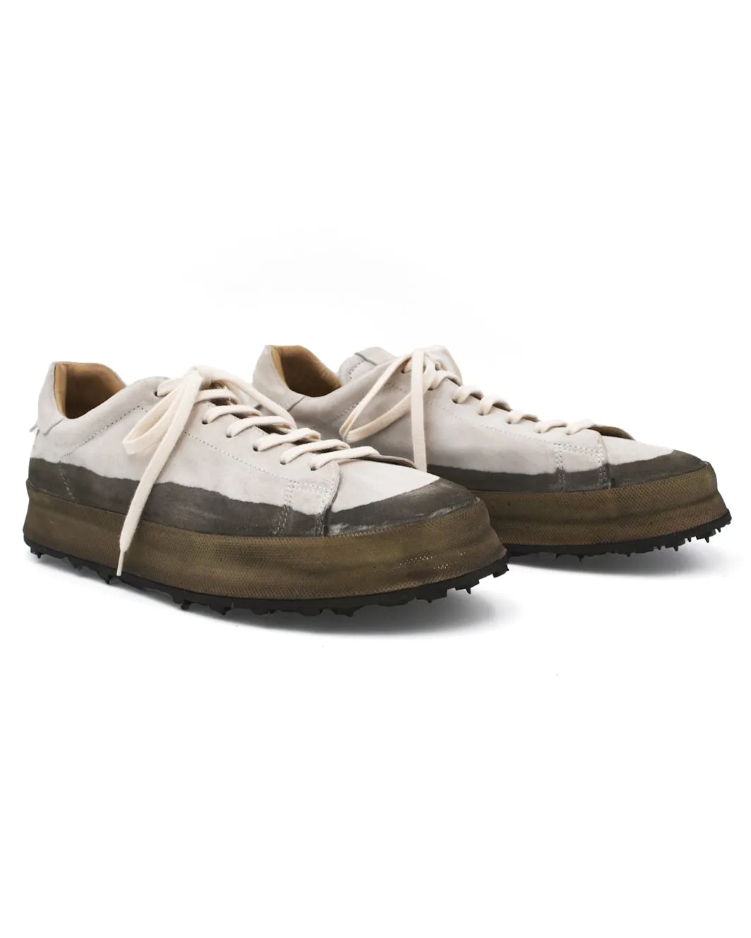 Shoto Khaki Green Dipped Sneaker