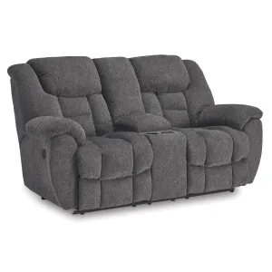 Signature Design by Ashley Foreside Reclining Fabric Loveseat with Console 3810494