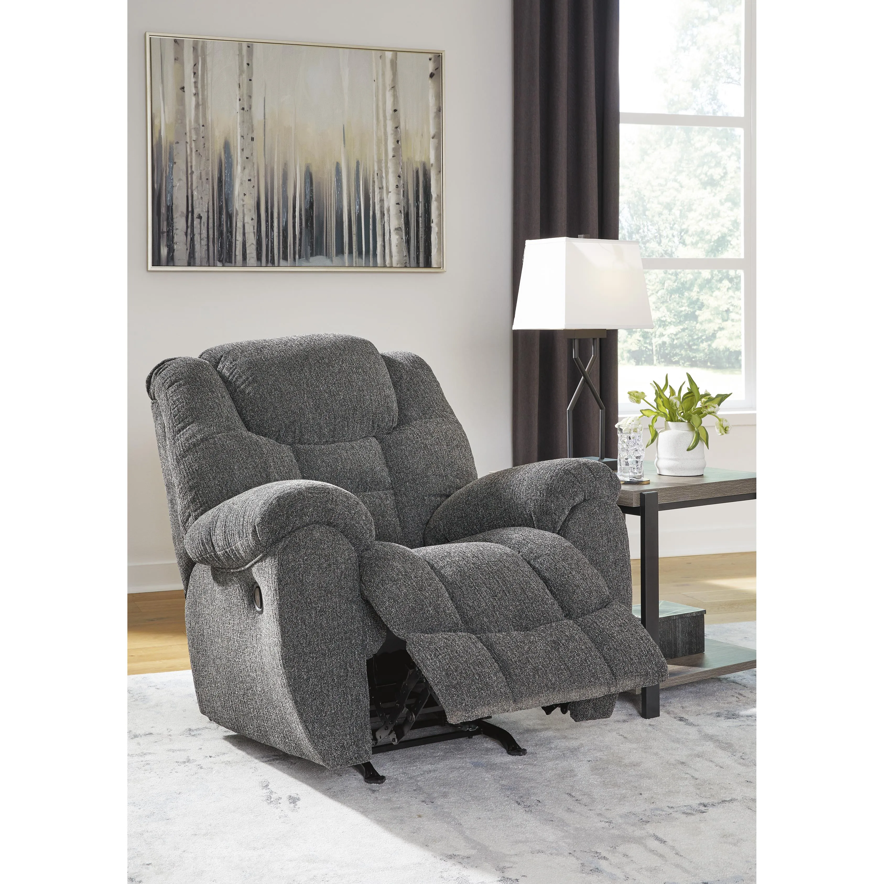 Signature Design by Ashley Foreside Rocker Fabric Recliner 3810425