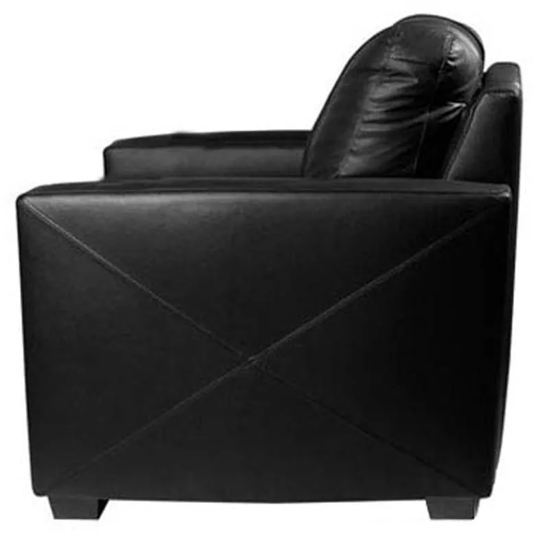 Silver Club Chair with Figure Skater Layback Logo Panel