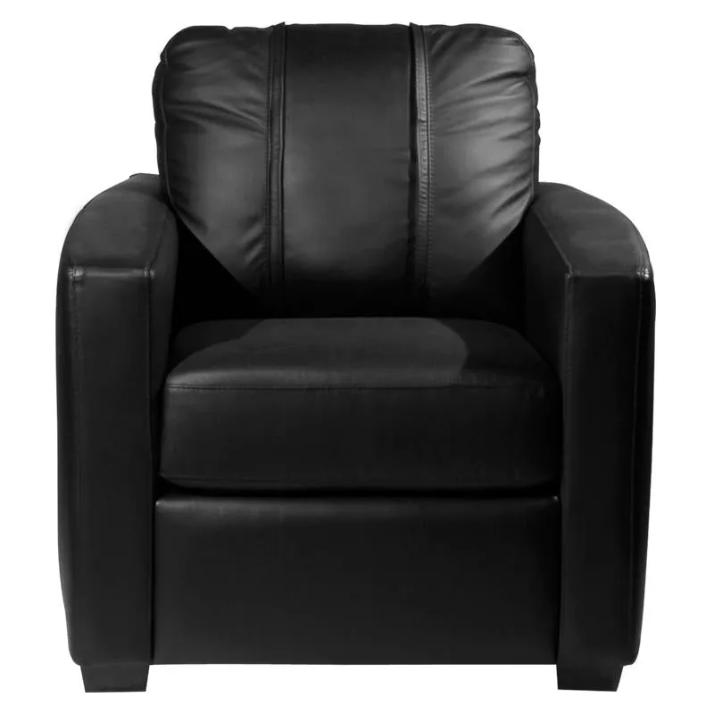 Silver Club Chair with Figure Skater Layback Logo Panel