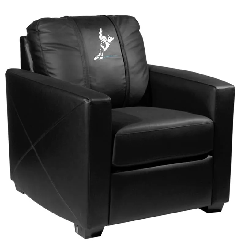 Silver Club Chair with Speed Skater Logo Panel