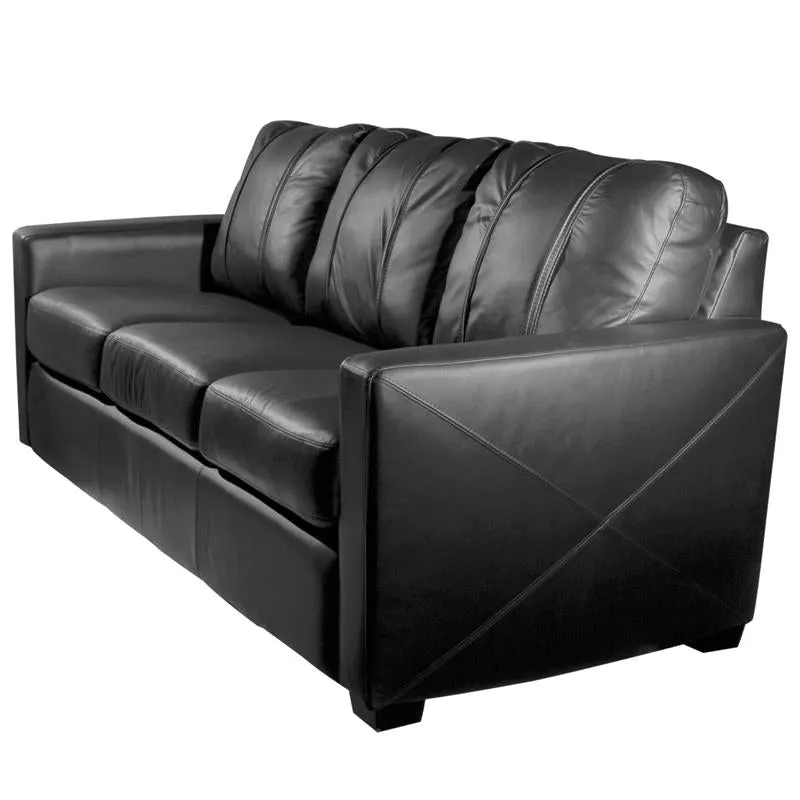 Silver Sofa with Figure Skater Layback Logo Panel