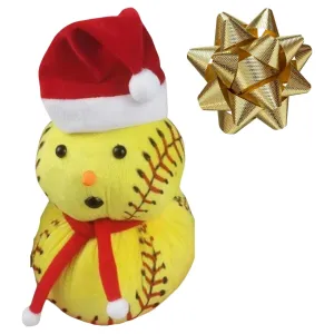 Softball Snowman Plush