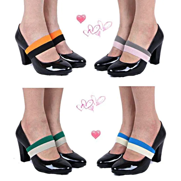 Solid Color Elastic Shoe Band