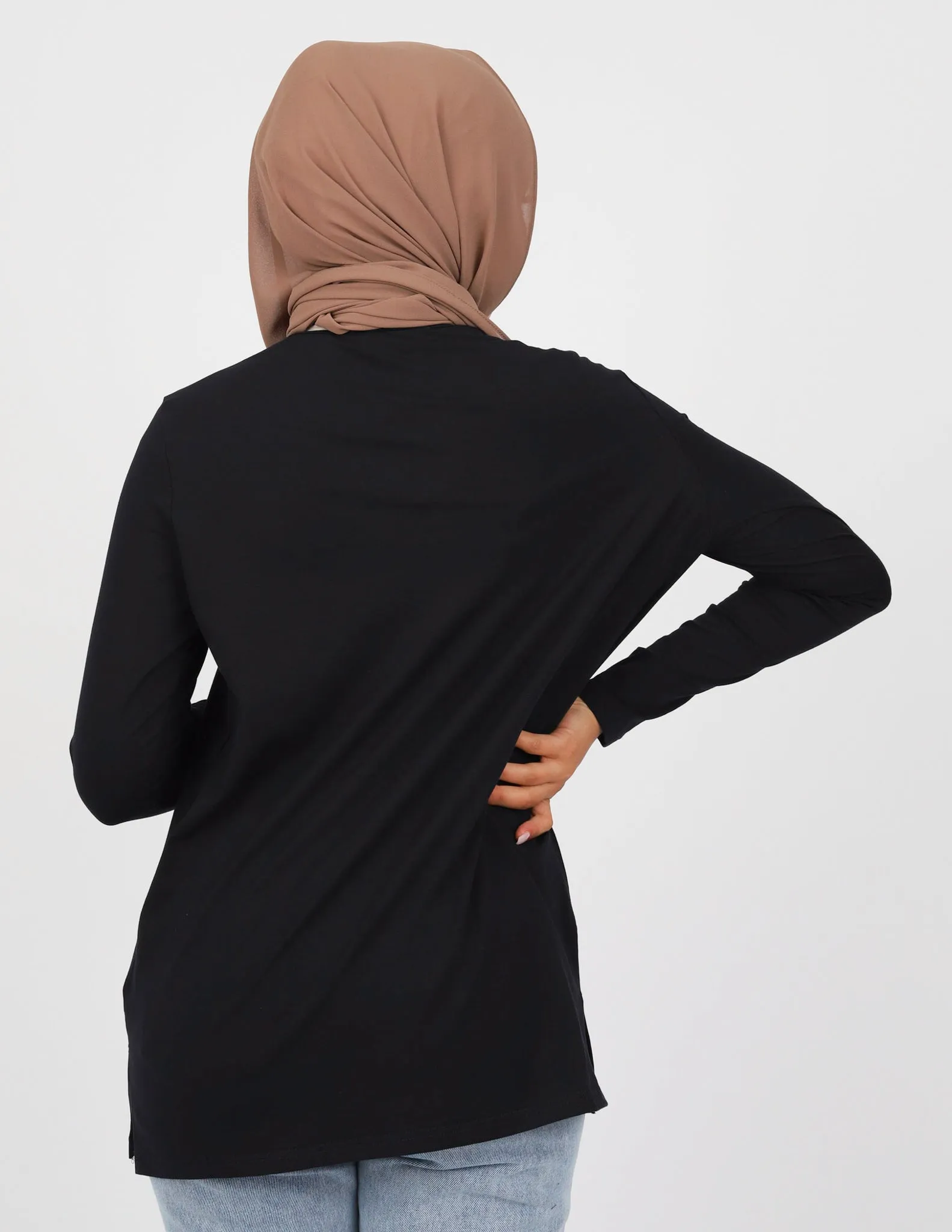 Sporty Straight Hem Top - Dark Shades