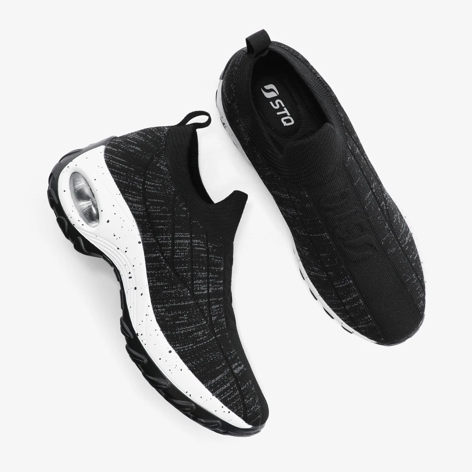 STQ Air Cushion Slip On Walking Shoes