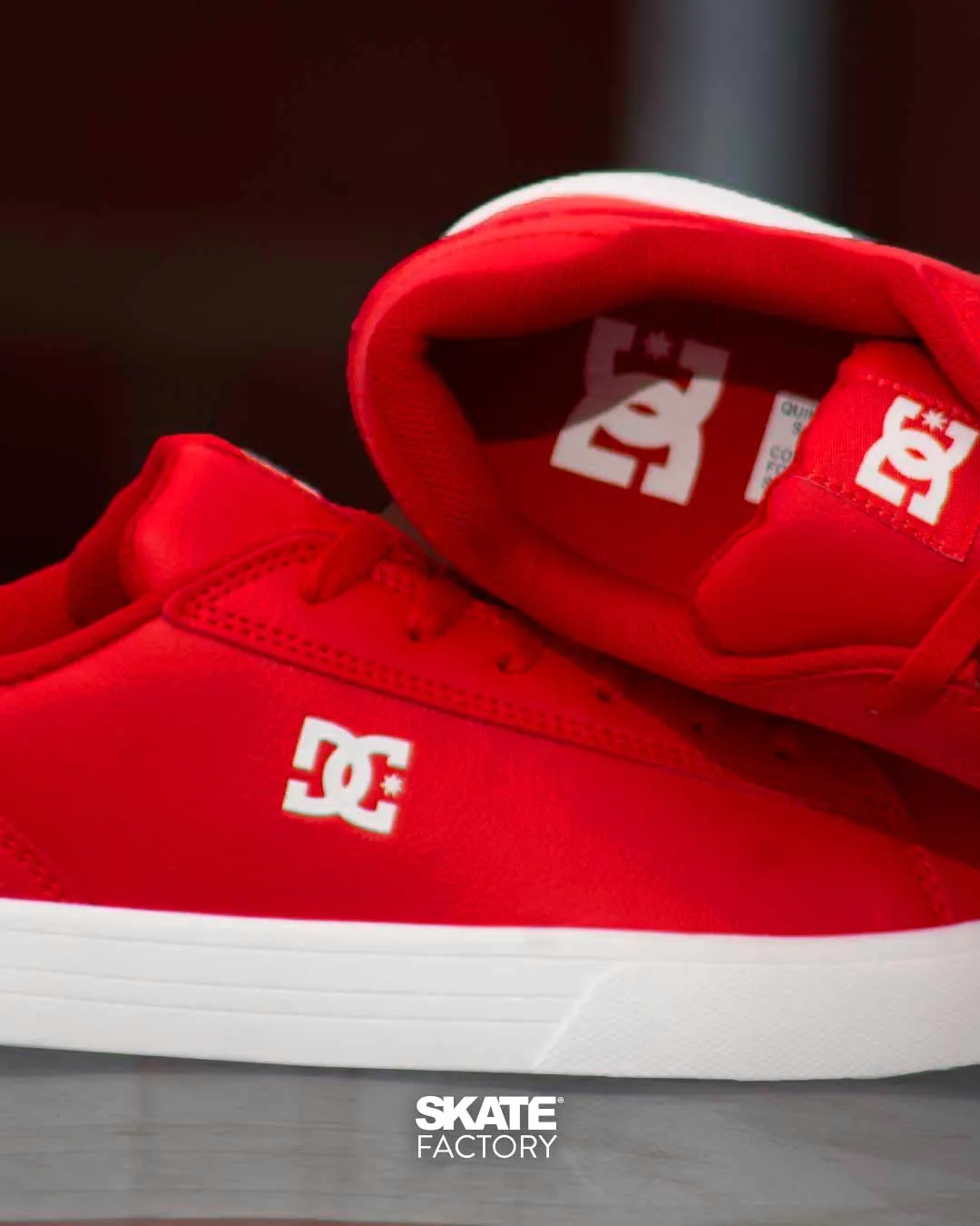 TENIS DC SHOES DAMA NOTCH ROJO  (ATH)